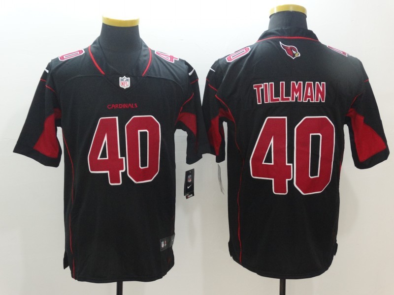 Men's Arizona Cardinals Pat Tillman #40 Black Jersey